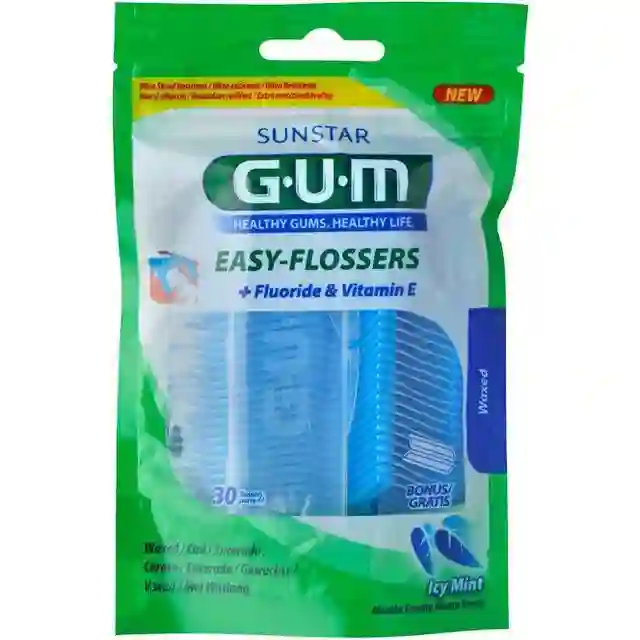 GUM Easy-Flossers Mint 30-pack Tandtrådsbøjler