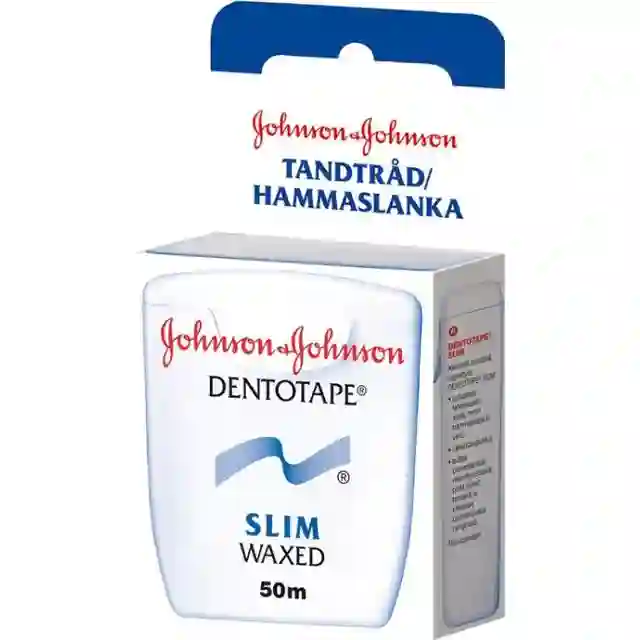 Johnson & Johnson Dentotape Slim Waxed 50m Tandtråd