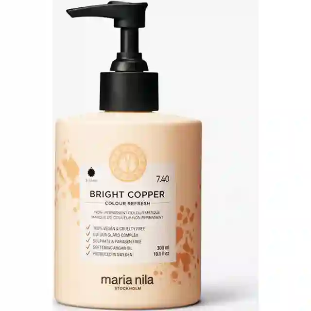 Maria Nila Colour Refresh #7.40 Bright Copper 300ml Farvebomber til hår